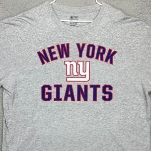New York Giants Shirt Mens 2XLB Big‎ Grey Pro-Line NFL Long Sleeve Tee Fanatics